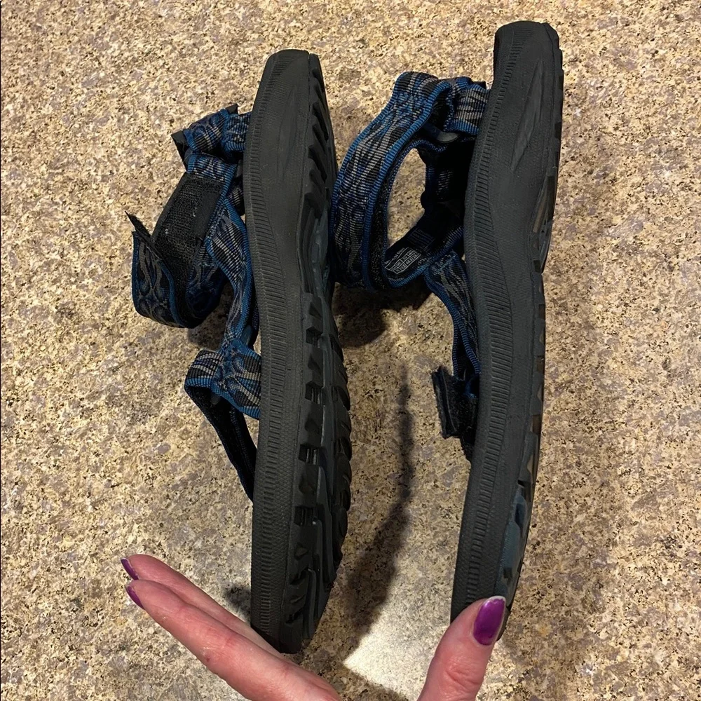 Teva Blue Black Gray Water Hiking Sport Sandals US Size 11